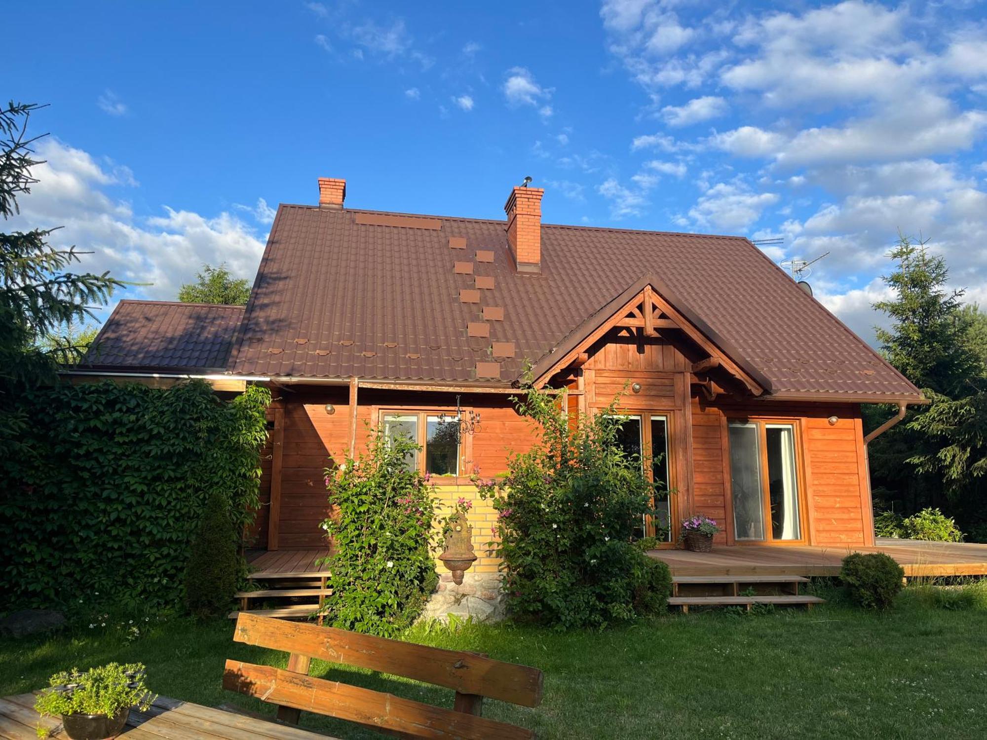 Drewniany Dom W Cudownej Okolicy "Twoja Ostoja" Villa Brusy Exteriör bild
